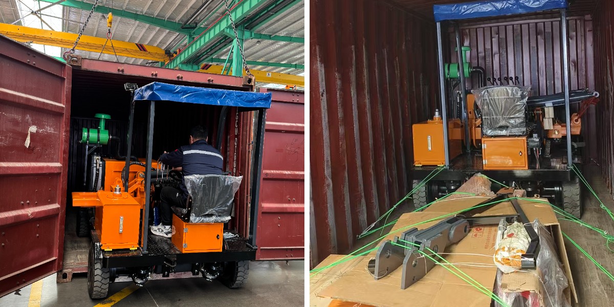 Highway Guardrail Pile Driver