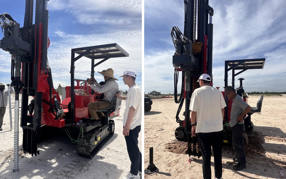 PH536 Pile Driver Supports Solar Panel Installation in Brazil