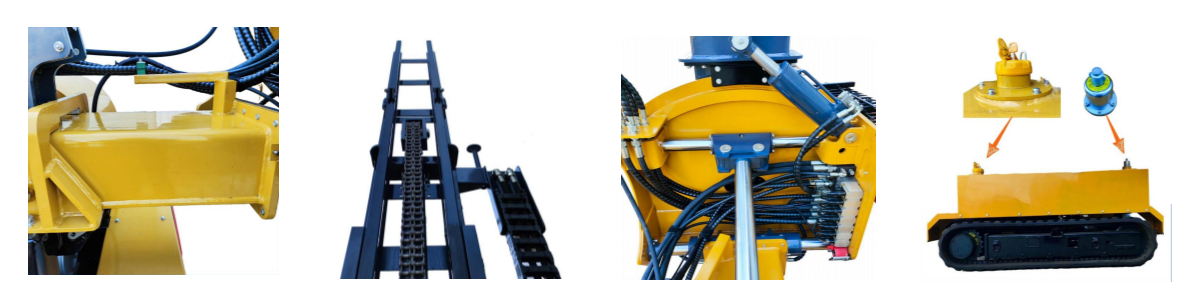 Hincador de pilotes solar inteligente tipo oruga