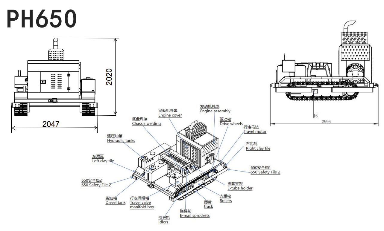 Intelligenter Solar-Rammgerät-Rammer in Raupenbauweise