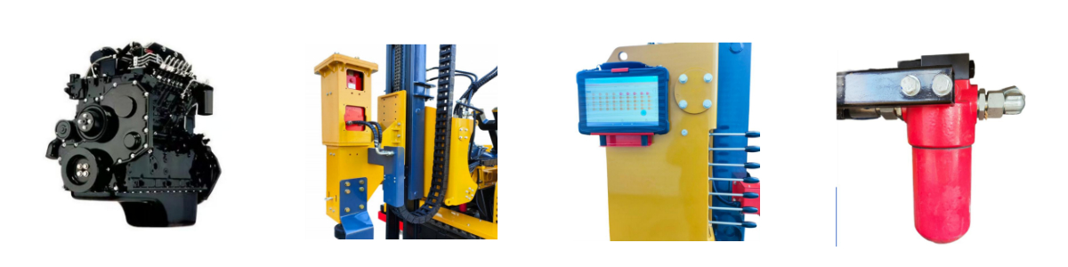 Hincador de pilotes solar inteligente tipo oruga