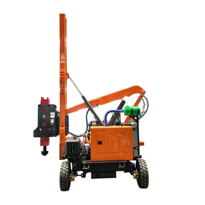 Highway Guardrail Pile Driver