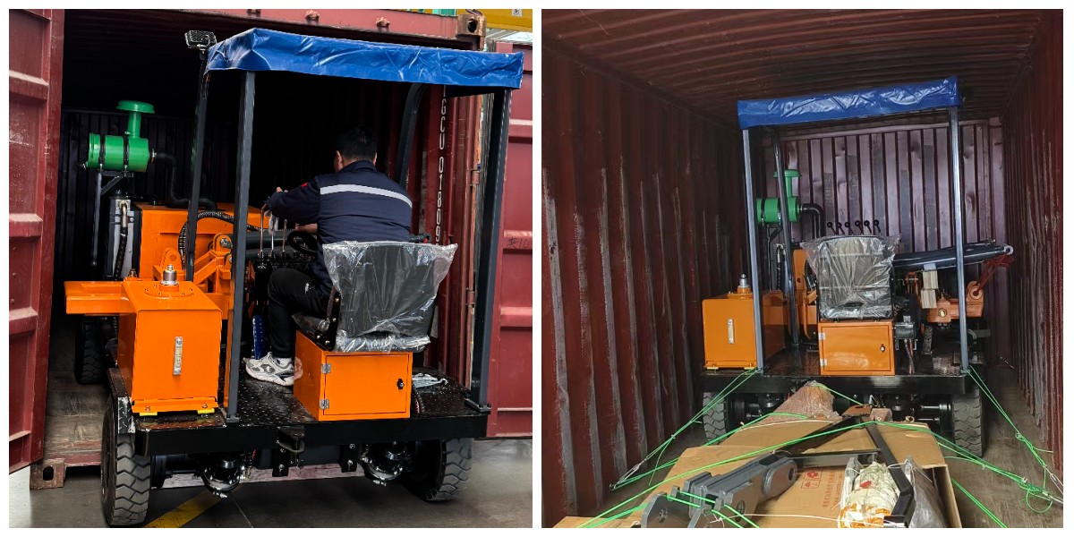 Highway Guardrail Pile Driver