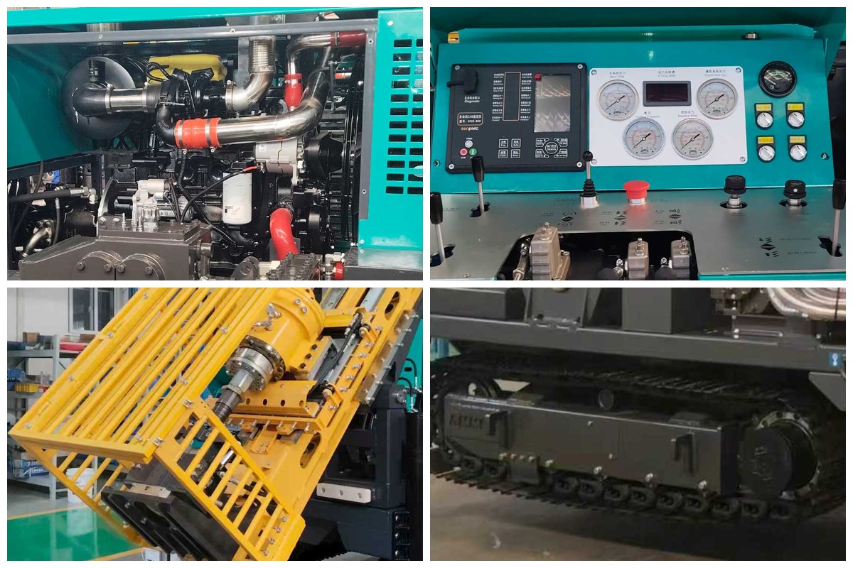 crawler core exploration drilling rig 