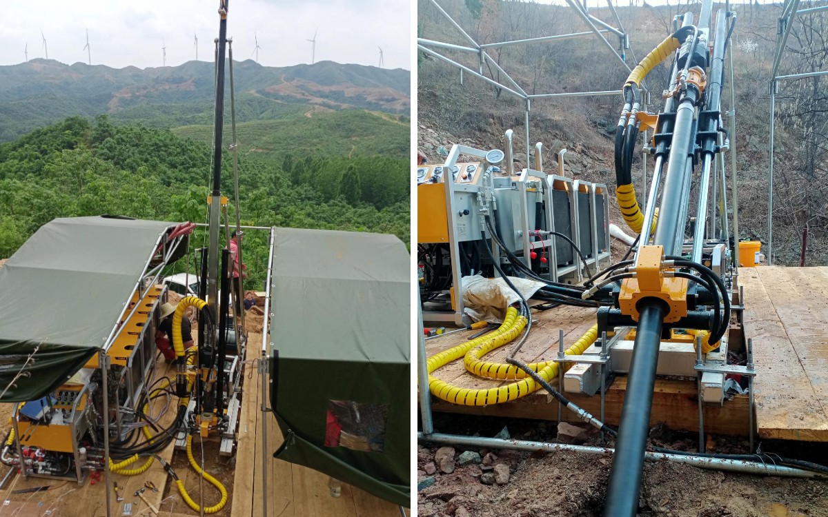 Переносная буровая установка F1000 в Перу