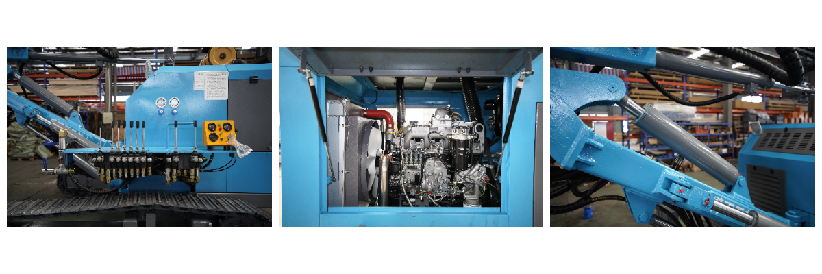 Crawler open-pit down-the-hole drilling rig