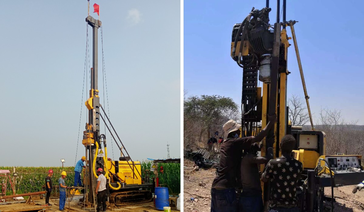 Máy khoan bánh xích thủy lực