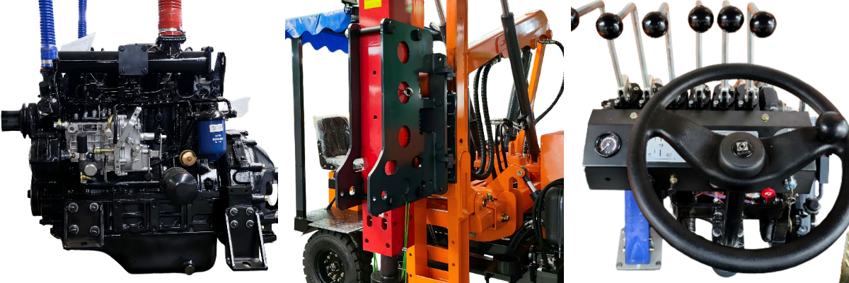 Highway Guardrail Pile Driver