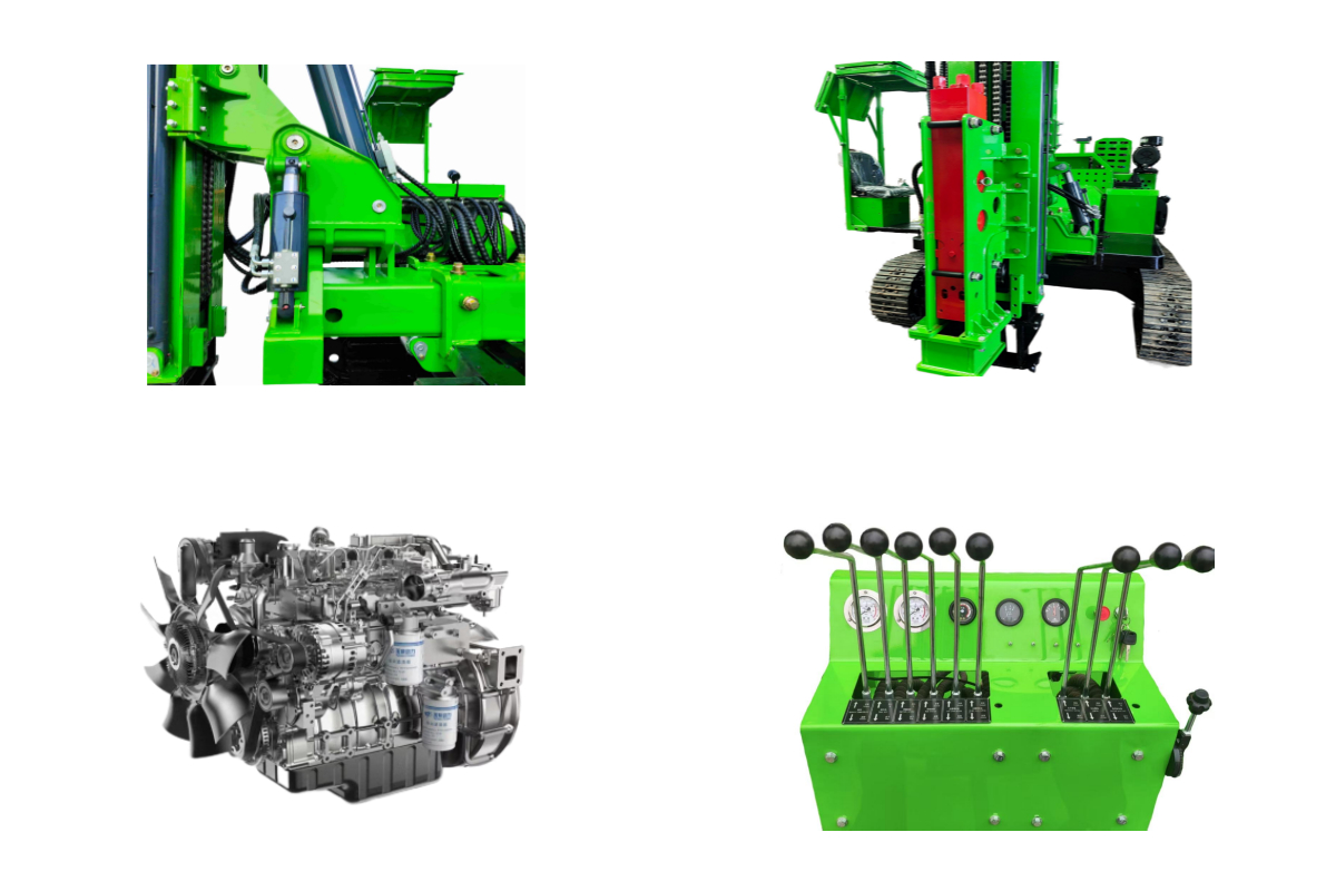 PH536 Hincador de pilotes solar sobre orugas