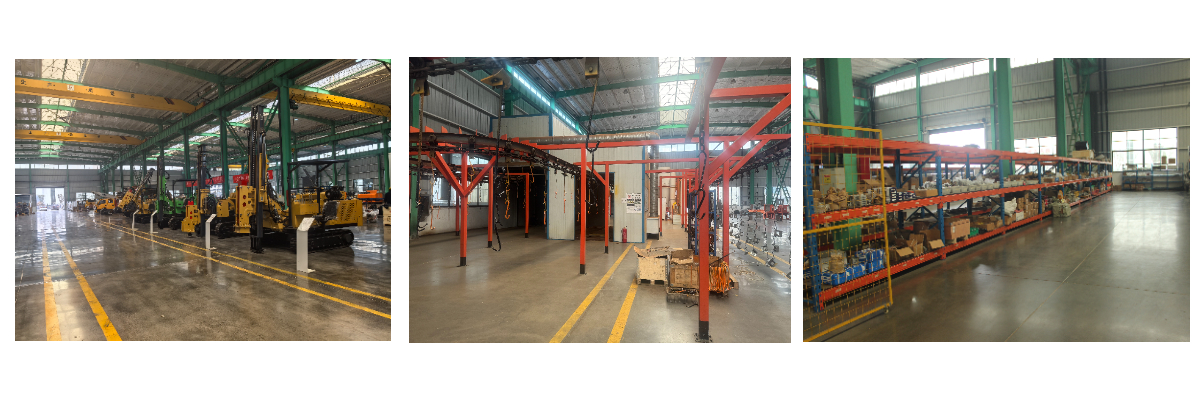 Hincador de pilotes solar inteligente tipo oruga