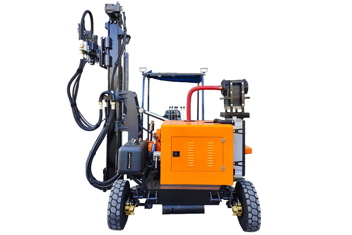 Wheeled Highway Guardrail Drilling Machine PH530