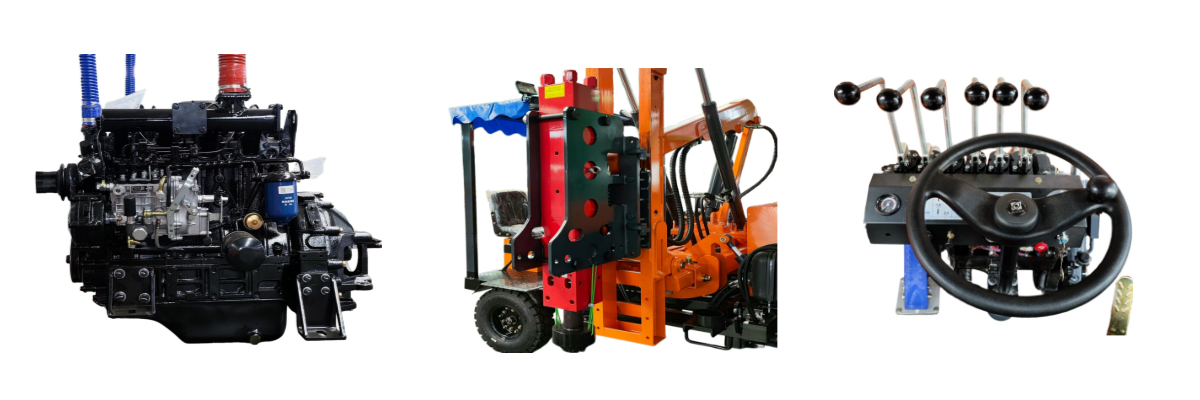 Highway Guardrail Pile Driver