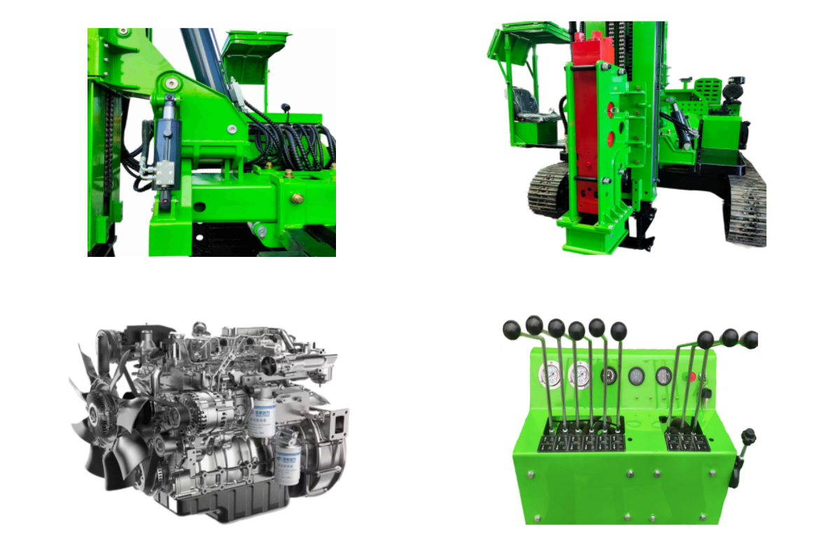 PH539 Hincador de pilotes solar sobre orugas