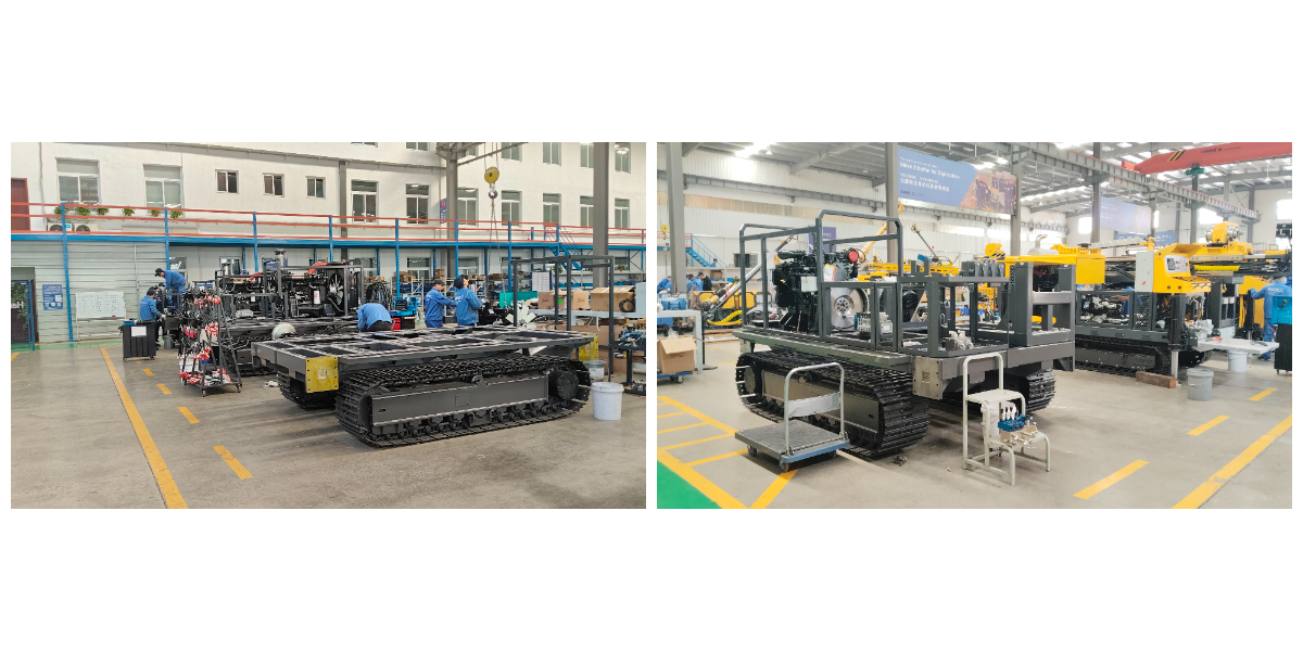 Crawler-mounted core drilling rig 