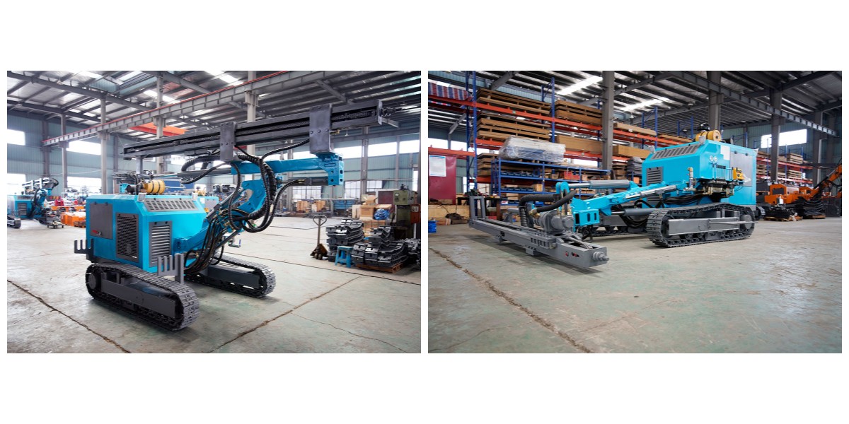 Crawler open-pit down-the-hole drilling rig