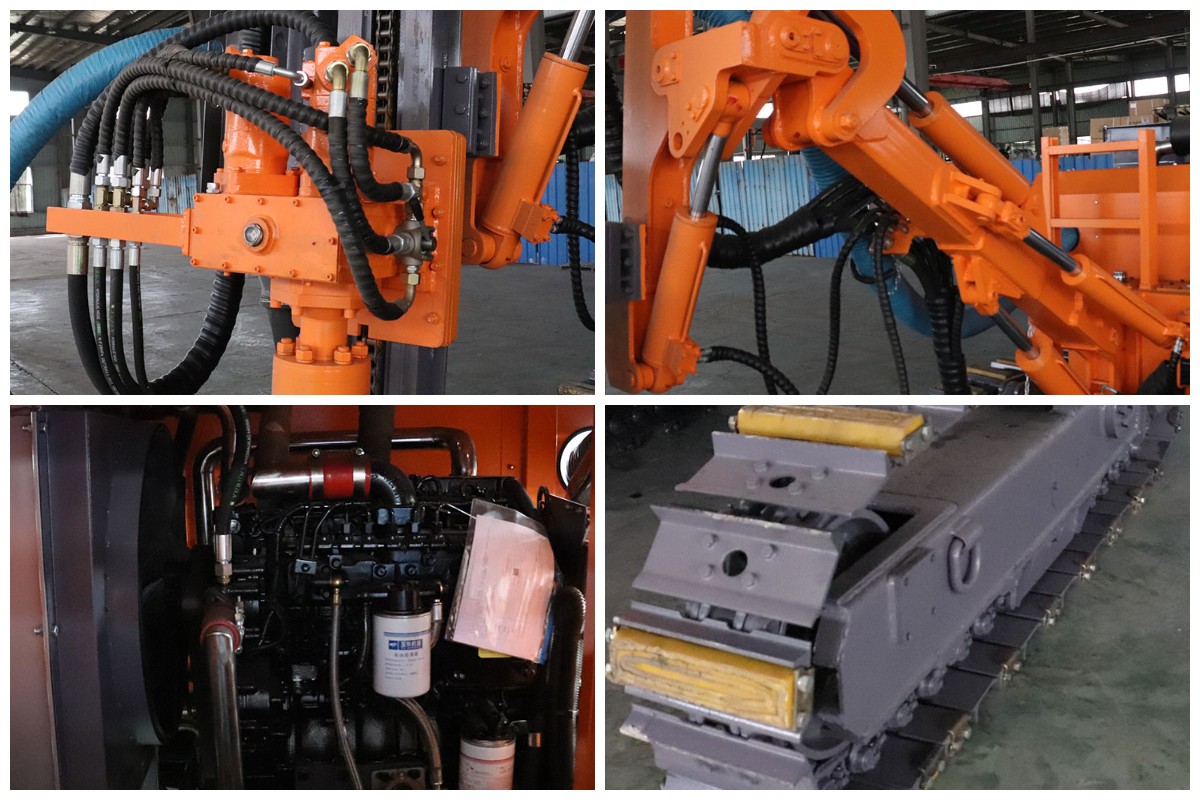 Crawler open-pit down-the-hole drilling rig