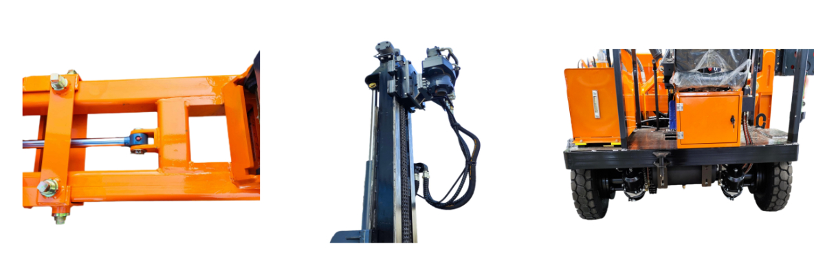 Wheeled Highway Guardrail Drilling Machine