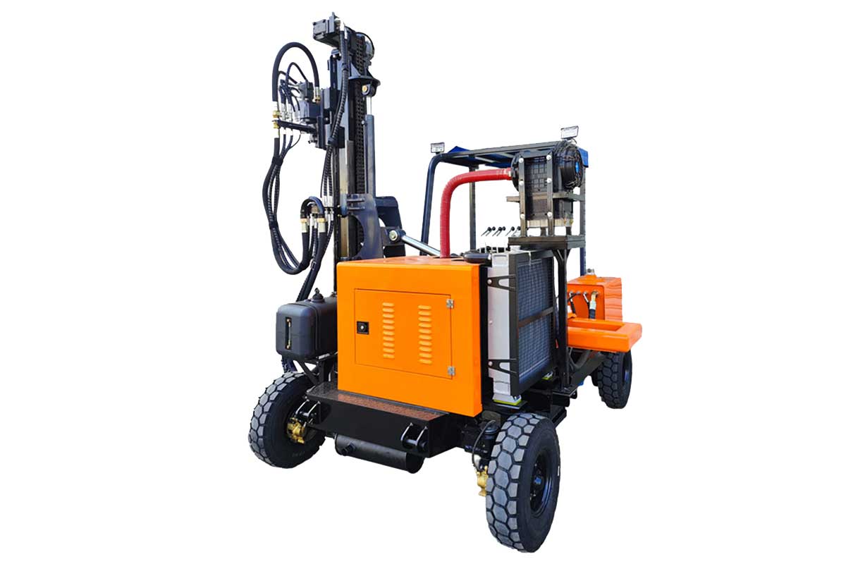 Wheeled Highway Guardrail Drilling Machine PH530