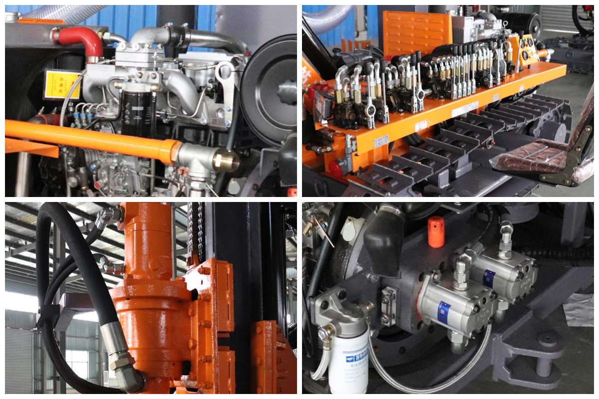 Crawler open-pit down-the-hole drill rig