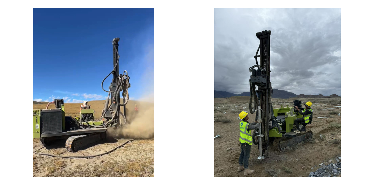 Гусеничный установщик солнечных батарей